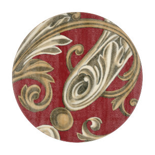 Planche À Découper Motif botanique élégant avec le feuillage bronza