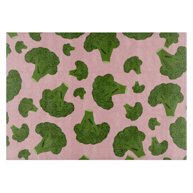 Planche À Découper Motif Broccoli (Devant)