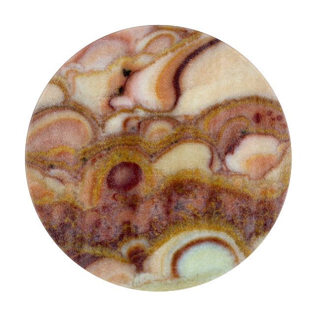 Planche À Découper Motif Cercle De Pierre D'Onyx (Devant)