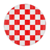 Motif chèque À damiers blanc rouge