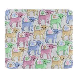 Planche À Découper Motif coloré d'amant de chiwawa