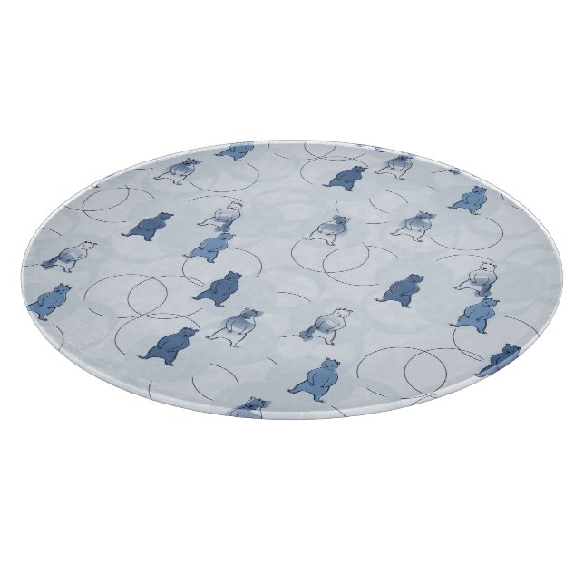 Planche À Découper motif comportant un ours gris (Coin)
