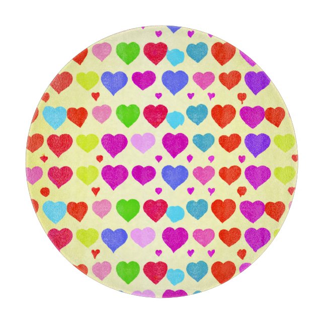 Planche À Découper Motif d'amour éblouissant (Devant)