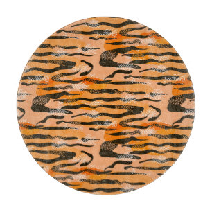 Planche À Découper Motif de bande de tigre de pêche