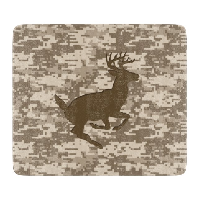 Planche À Découper Motif de Camo de cerfs communs de camouflage de (Devant)