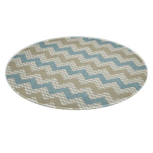 Planche À Découper Motif de Chevron sur la texture de toile