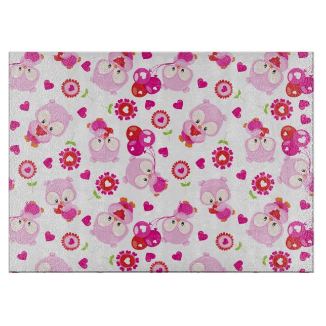 Planche À Découper Motif De Chouettes, Chouettes Mignonnes, Chouettes (Devant)