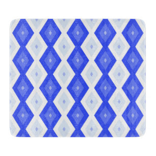 Planche À Découper Motif de diamant bleu royal