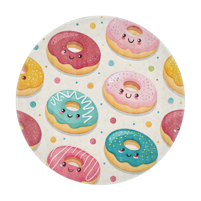 Planche À Découper Motif de Donuts (Devant)