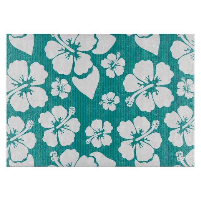 Planche À Découper Motif de fleur hawaïen de ketmie (Devant)