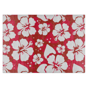 Planche À Découper Motif de fleurs de ketmie