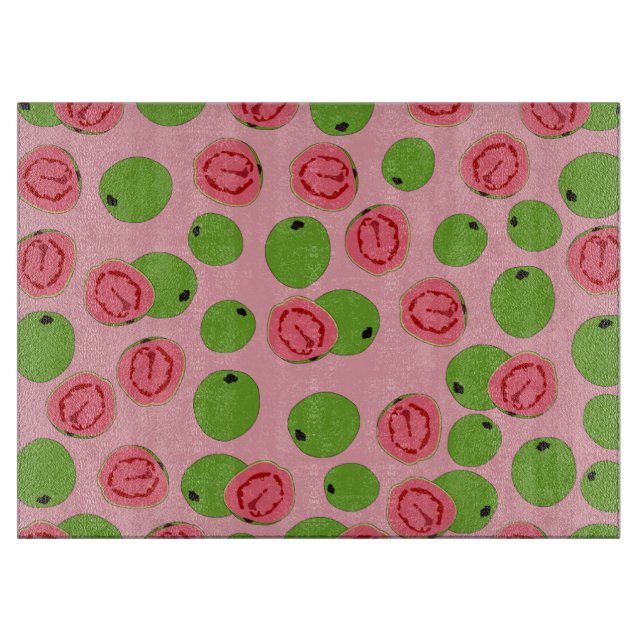 Planche À Découper Motif de fruits de goyave (Devant)