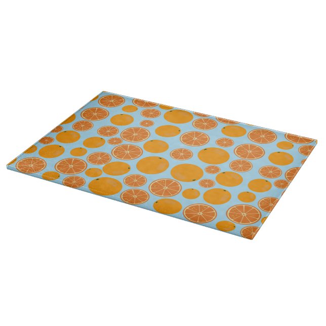 Planche À Découper Motif de fruits orange (Coin)