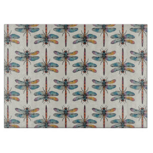 Planche À Découper Motif de libellule coloré