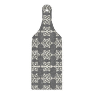 Planche À Découper Motif de mandala contemporain   Gris d'ardoise