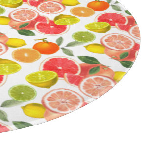 Planche À Découper Motif de marguerite blanche florale au citron