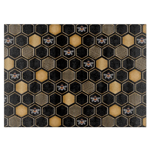 Planche À Découper Motif de nid d'abeille (Devant)