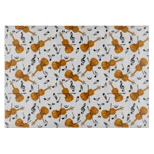 Planche À Découper Motif de notes de musique violon
