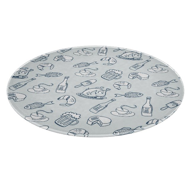 Planche À Découper Motif de nourriture (Coin)