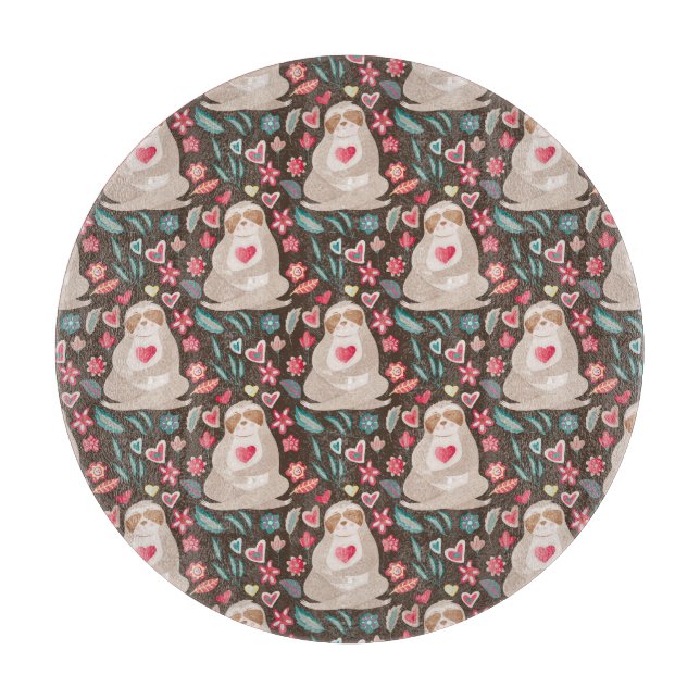 Planche À Découper Motif de paresse de Valentine (Devant)