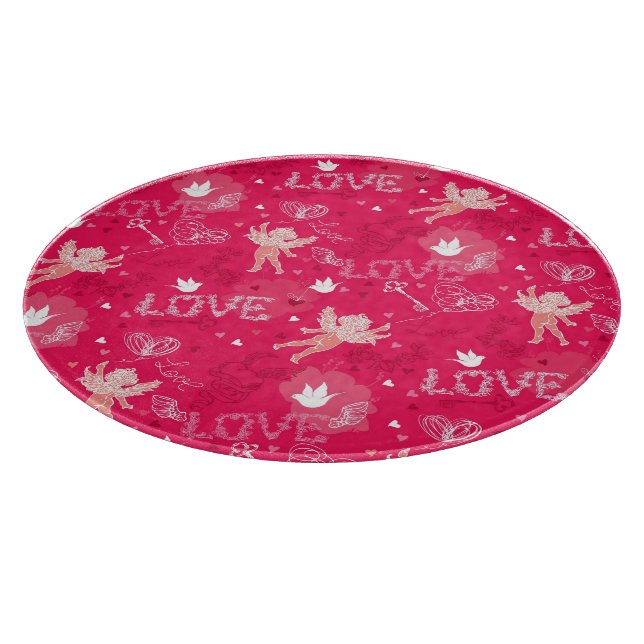 Planche À Découper Motif de Saint-Valentin avec le cupidon (Coin)