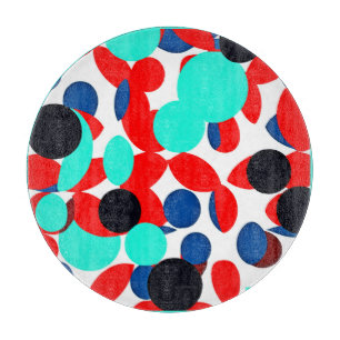 Planche À Découper Motif de style de lecture couleur dynamique