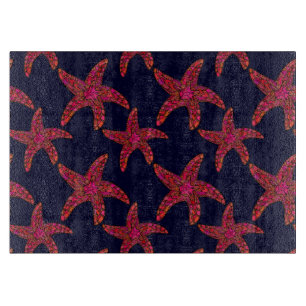 Planche À Découper Motif de style d'étoiles de mer
