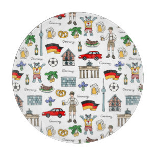 Planche À Découper Motif de symboles de l'Allemagne  