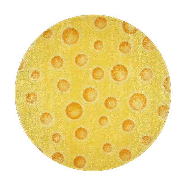 Planche À Découper Motif de texture au fromage suisse (Devant)
