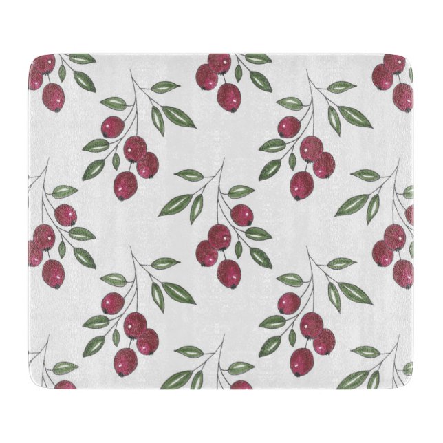 Planche À Découper Motif des Berries rouges de Bourgogne (Devant)