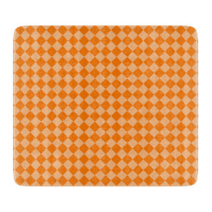 Planche À Découper Motif diamant Orange Checker