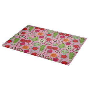 Planche À Découper motif d'illustration de cuisine de fruit