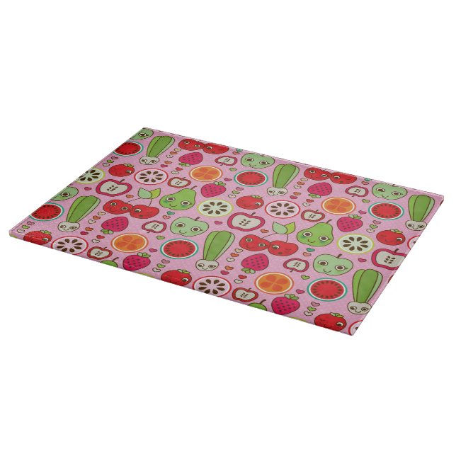 Planche À Découper motif d'illustration de cuisine de fruit (Coin)