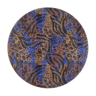 Planche À Découper Motif d'impression Leopard et Zebra