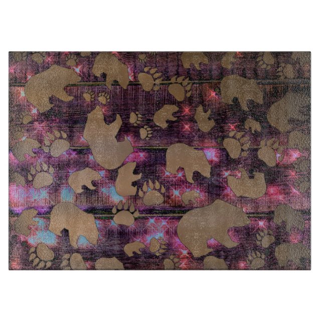Planche À Découper Motif d'ours (Devant)