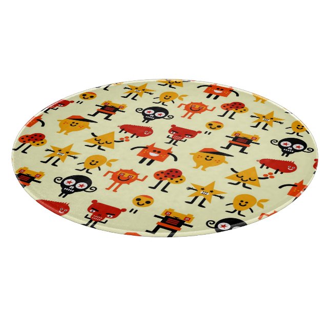 Planche À Découper Motif drôle de monstres (Coin)