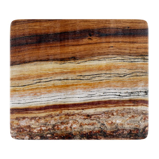 Planche À Découper Motif du grain de bois (Devant)