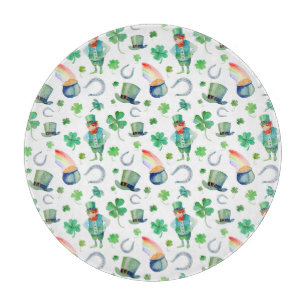 Planche À Découper Motif du jour de St Patrick d'aquarelle