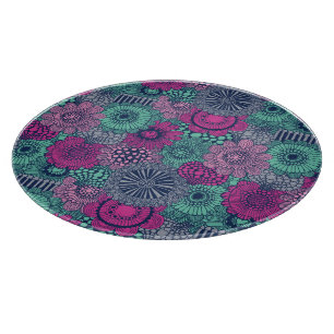 Planche À Découper motif élégant et lumineux de magnifiques fleurs