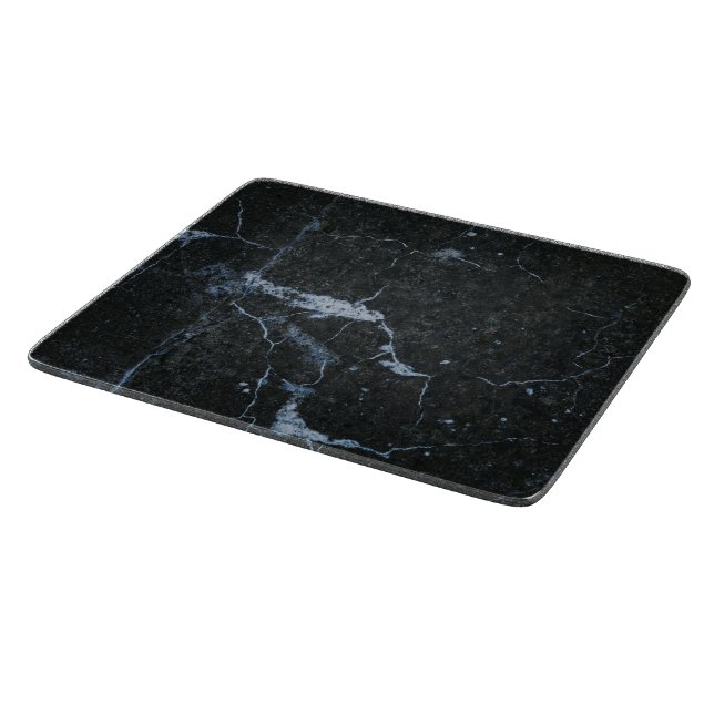 Planche À Découper Motif en marbre noir (Coin)