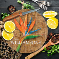 Motif en osier tressé de l'Oiseau du Paradis