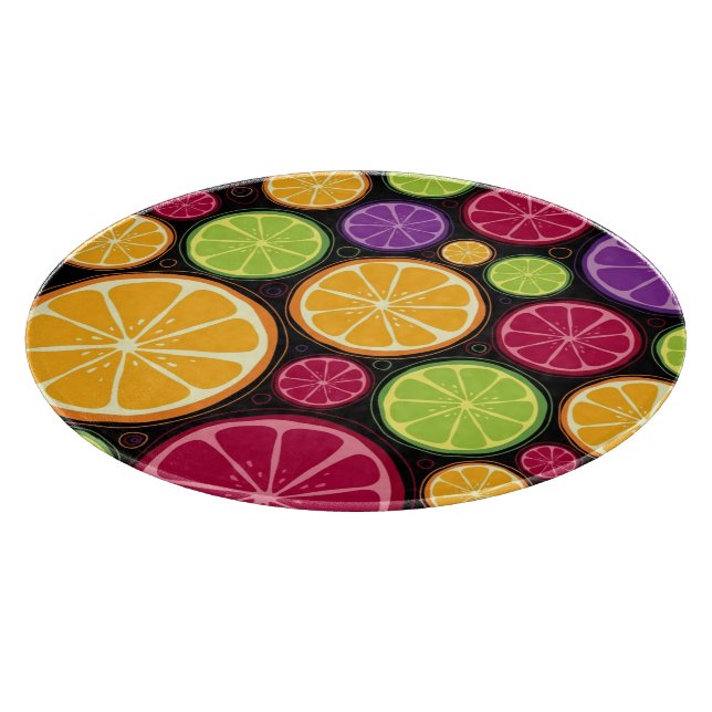 Planche À Découper Motif et arrière - plan oranges (Coin)