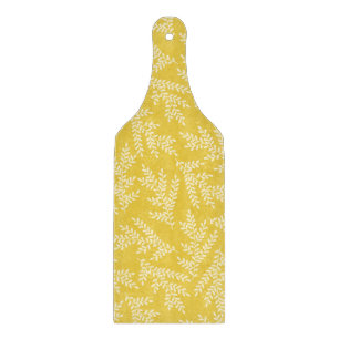 Planche À Découper Motif Feuille moderne de moutarde jaune