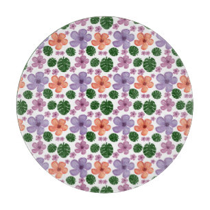 Planche À Découper Motif floral 