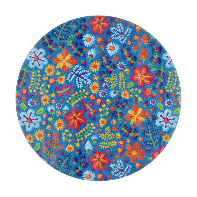 Planche À Découper Motif floral de broderie (Devant)