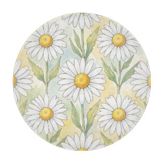 Planche À Découper Motif floral de marguerite blanche joyeuse