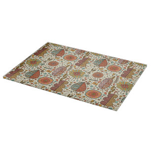 Planche À Découper Motif floral d'été fait de feuille