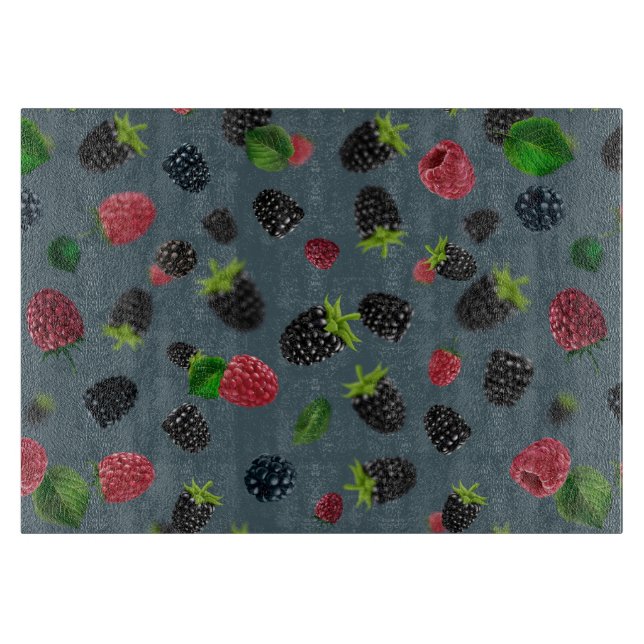 Planche À Découper Motif framboise (Devant)