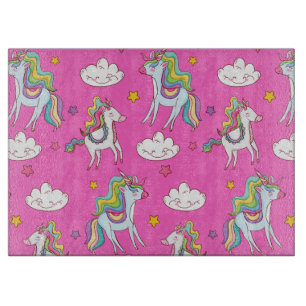 Planche À Découper Motif Funny Unicorn mignonne