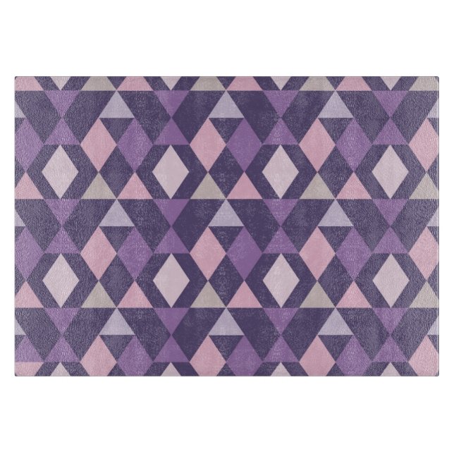 Planche À Découper Motif géométrique arabe pourpre (Devant)